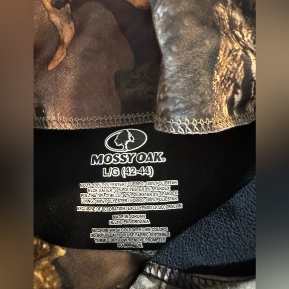 Mossy Oak Country DNA Performance Hoodie Fleece Lined w/ Neck Gaiter - Large - Picture 10 of 12